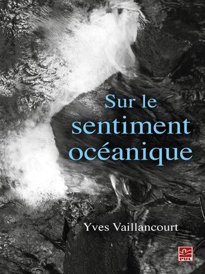 cover image of Sur le sentiment océanique
